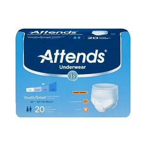 Attends Advanced Incontinence Underwear - Attends Super Plus Absorbency Pull-On Underwear, Size S, 22" to 34" Waist - APP0710