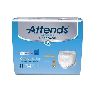 Attends Advanced Incontinence Underwear - Attends Super Plus Absorbency Pull-On Underwear, Size XL, 58" to 68" Waist - APP0740