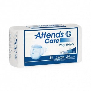 Attends Healthcare Adult Premier Briefs - Attends Care Heavy Absorbency Brief, Size M, 32" to 44" Waist, 24/Pack - BR20