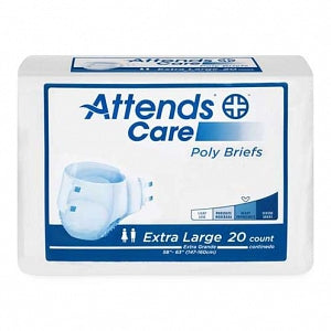 Attends Healthcare Adult Premier Briefs - Attends Care Heavy Absorbency Brief, Size XL, 58" to 63" Waist, 20/Pack - BR40