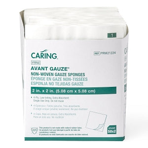 Medline Sterile Nonwoven Gauze Sponges - Sterile Nonwoven Sponge Gauze, 4-Ply, 2" x 2", 2/Pack - PRM21224