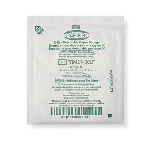 Medline Sterile 100% Cotton X-Ray Detectable Gauze Sponges - Sterile X-ray Compatible Gauze Sponges, 16-Ply, 4" x 4" - PRM21430LF