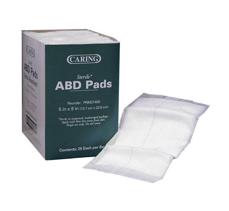 Caring Non-Sterile Abdominal Pads