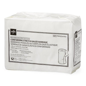 Medline Nonsterile Conforming Stretch Gauze Bandages - Nonsterile Conforming Gauze Bandage, 2" x 4.1 yd. - PRM254192