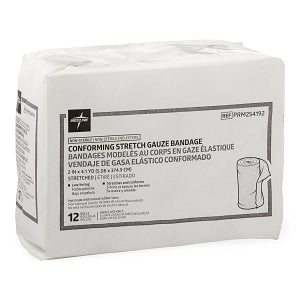 Medline Nonsterile Conforming Stretch Gauze Bandages - Nonsterile Conforming Gauze Bandage, 2" x 4.1 yd. - PRM254192