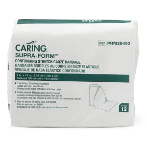 Medline Nonsterile Conforming Stretch Gauze Bandages - Nonsterile Conforming Gauze Bandage, 2" x 75" - PRM25492