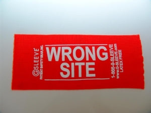 Patient Safety Gear Wrong-Site Sleeves - Wrong Site Sleeve, Leg, Orange - GWS-03