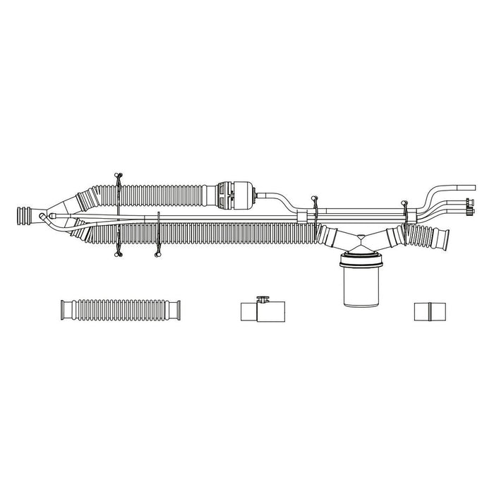 Patient Circuit with PEEP, with Water Trap