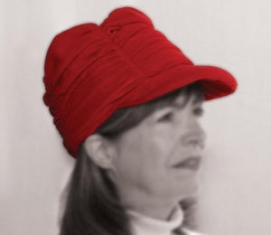 Posey Company Protective Red Fleece Hats - Protective Hat, Fleece Material, Red, Size L - 6041L