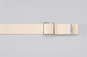 Posey Company Metal Buckle Gait Belts - Transfer Gait Belt, Waist to 51", 2" Width, White - 6524