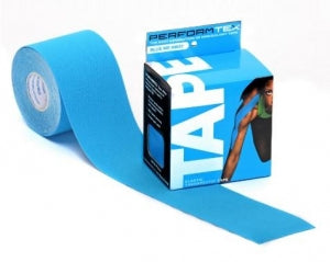 PerformTex Kinesiology Cotton Tapes - Kinesiology Cotton Tape, Blue, 2" x 5 m - PT2505B