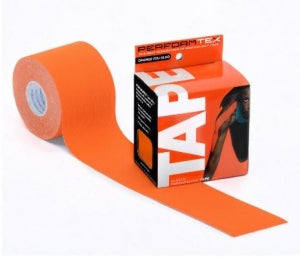 PerformTex Kinesiology Cotton Tapes - Kinesiology Cotton Tape, Orange, 2" x 5 m - PT2505O