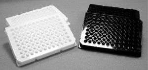 Protective Black & Opaque White 96-Well Plate - UNTREATED 96 WELL PLATE, BLACK - 290-8195-Z1F