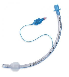 Smiths Medical Portex PVC Oral / Nasal Tracheal Tubes - Blue Line Oral / Nasal Endotrach Cuffed Trach, 5 mm - 100/199/050