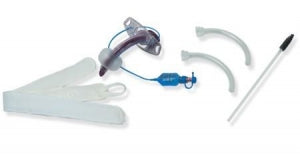 Smiths Medical Cuffed Blue Line Trach Tubes - Cuffed Blue Line Suctionaid Tracheostomy Tube, 10.0 mm - 100/815/100