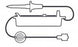 Smiths Medical CADD Administration Sets - CADD Flow Stop 123" Standard Yellow-Striped Standard Administration Set with Bag Spike, Clamp and 1-Way Check Valve with Male Luer - 21-7024-24