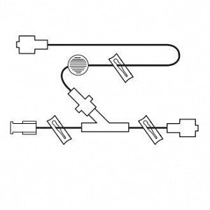 Smiths Medical Extension Tubes - Extension Set, Anti-Siphon Valve, Male / Male Luer Lock, Anti-Siphon Valve, 0.2 Micron Filter, 69" - 21-7115-24