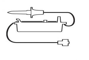 Smiths Medical CADD Administration Sets - CADD Flow Stop 123" Standard Yellow-Striped Administration Set with Bag Spike, Clamp and 1-Way Check Valve with Male Luer - 21-7324-24