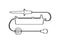 Smiths Medical CADD Administration Sets - CADD Flow Stop 108" Standard Administration Set with Bag Spike, 0.2-µm Filter, Clamp and 1-Way Check Valve with Male Luer - 21-7394-24