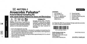 Smiths Medical ABG-Pulsator Anaerob - Anaerobic ABG Pulsator, Electrolyte Balanced, 3 mL, with Needle Pro Edge Safety Device - 4077EG-1