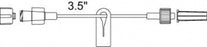 Smiths Medical Small Bore Extension Sets - Extension Set with Male Luer Lock Clamp, Approximate Priming Value 2.0 mL, 3.5" - 53035