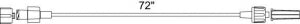 Smith Medical Microbore Extension Sets - Microbore Extension Set, Light-Resistant Tubing, 72" - 537240PS