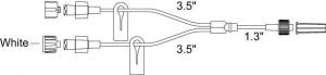 Smiths Medical Standard Bore Extension Sets - Small Bore Extension Set with Nonremovable Slide Clamp, Male Luer Lock - MBF30