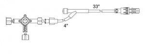 Smiths Medical Standard Bore Extension Sets - IV Extension Set, 4-Way - MX423YSL