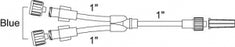 Smiths Medical Standard Bore Extension Sets - Y-Connector Extension Set with Male Luer Lock Adapter, 4" (10.2 cm), 0.6 mL Approximate Priming Volume - MX456L