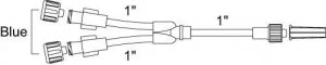 Smiths Medical Standard Bore Extension Sets - Y-Connector Extension Set with Male Luer Lock Adapter, 4" (10.2 cm), 0.6 mL Approximate Priming Volume - MX456L