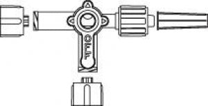 Smiths Medical Stopcocks - Stopcock, 4-Way, Swivel, Male, Luer Lock - MX5341L