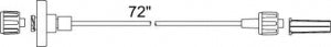 Smiths Medical Standard Bore Extension Sets - Tamper-Resistant Extension Set, 72", 1.2 mL - MX580