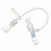 Smiths Medical T-Swivel Microbore Tubing - Microbore Tubing with T-Swivel, Small Bore Tubing, Needle-Free Access Port Slide Clamp, Male Luer Lock Adaptor, 0.3 mL, 5" Length - SM5008