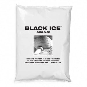 Polar Tech Industries Black Ice Cold Packs - Black Ice Cold Pack, 8" x 6" x 1.25", 24 oz. - BLK24