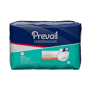 First Quality Products Prevail Incontinence Underwear - Prevail Unisex Protective Underwear, Extra Absorbency, Size M, 34" to 46" Waist, 20/Bag - PV-512