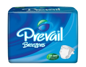 Prevail Breezers Cloth-Like Briefs - PrevailAdult Briefs, Maximum Plus Absorbency, Size L, 45" to 58" Waist, 4 Bags of 18 - PV-013/1