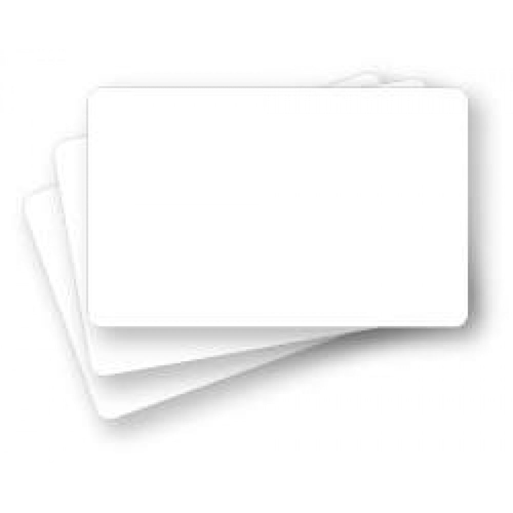 Card Badge Plastic 3 3/8" X 2 1/8" White 500 Per Package