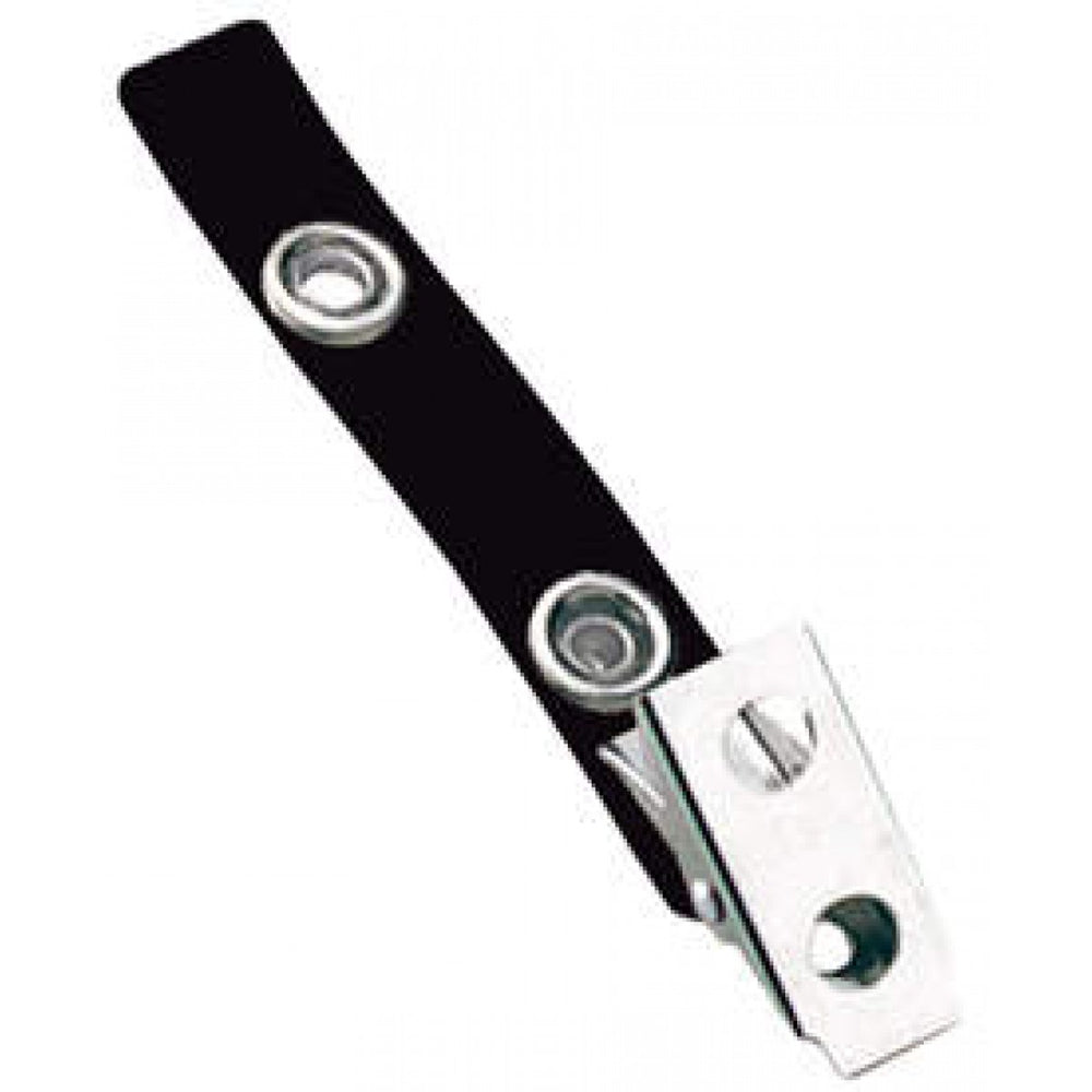 Badge Clip Vinyl 2-3/4 Long Black 100 Per Package