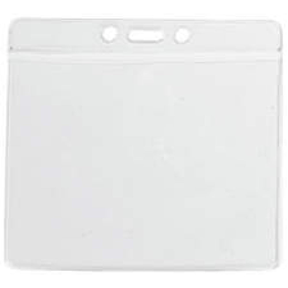 Badge Holder Vinyl 4 1/4" X 3 3/8" Clear 100 Per Package