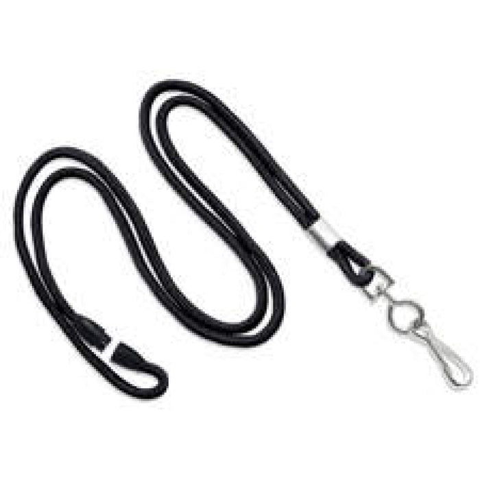 Lanyard Break-Away Style With Swivel Hook Cloth 0.125 X 36" Black 100 Per Package