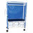 MJM International PVC Linen Carts with Bins - PVC-Lined Specialty Cart Combo, Royal Blue - 345-1C-6T, ROYAL BLUE AND MESH