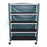 MJM International PVC Linen Carts with Bins - Jumbo Cart with 4 Shelves and Covers, 52.75" x 77" x 20" - 345-4C, ROYAL BLUE MESH