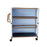 Mjm International Laundry Cart - Linen Cart, 3-Shelf, 125 lb./Shelf, Wood Tone - WT345T-3C