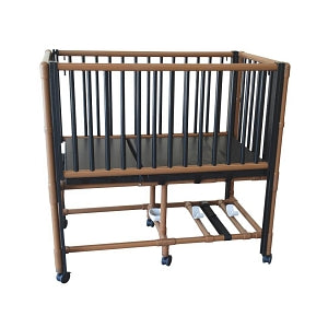 MJM PVC Woodtone Pediatric Crib - Crib Bed, Wood Tone, Pediatric - WT985