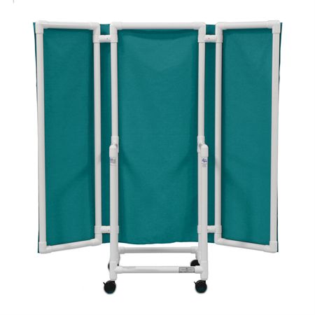 Privacy Screens with Antimicrobial Protection Wheeled with Drawers - 70"H x 68"W x 30"D