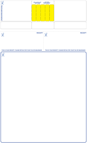 Pharmexcript Paper/Label Form With Patented Flickaway Technology Laser Permanent 8 1/2 " X 14" White 1000 Per Box