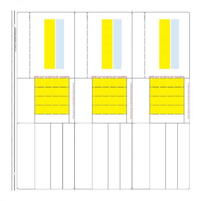 Pharmexcript Paper/Label Form With Patented Flickaway Technology Laser Permanent 8 1/2 " X 11" White 600 Per Box