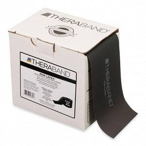 Theraband Resistance Bands - 25 yd. TheraBand Resistance Band in Special Heavy Black, 3.0 lb. Resistance - 081234780