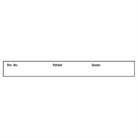 Label Tape Patient Chart - 4.5"W x 0.5"H each