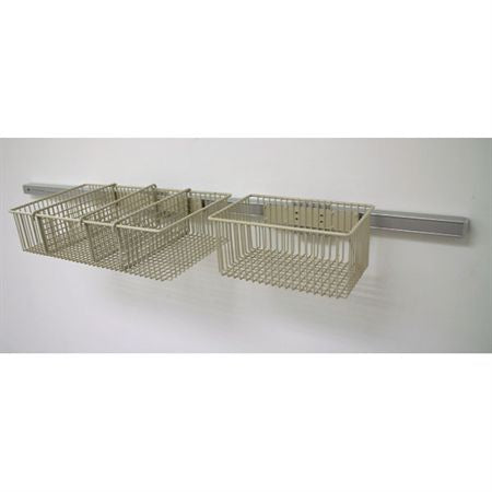 Tilt Out Storage Bin Rail Mounted 6 Bin